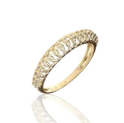 Anel de ouro 18k Com Pedras