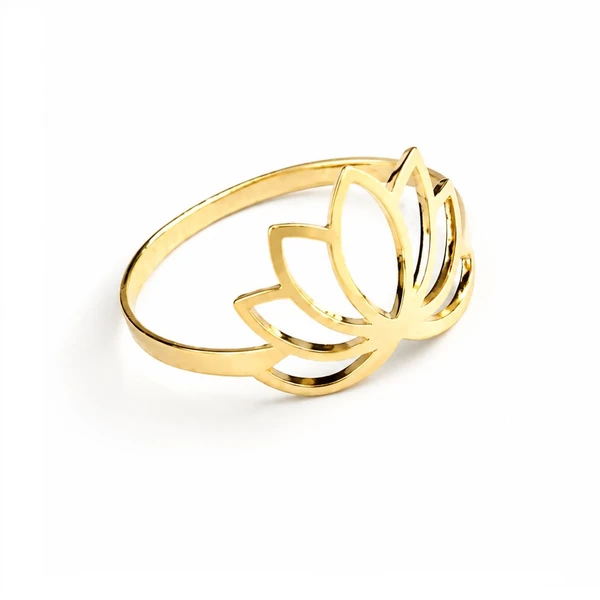 Anel de ouro 18k Coroa Linha Delicata