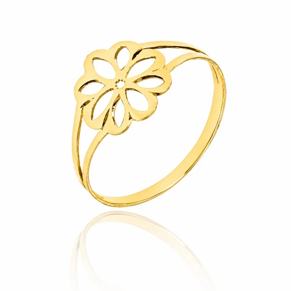 Anel de ouro 18k Estampado Linha Delicata