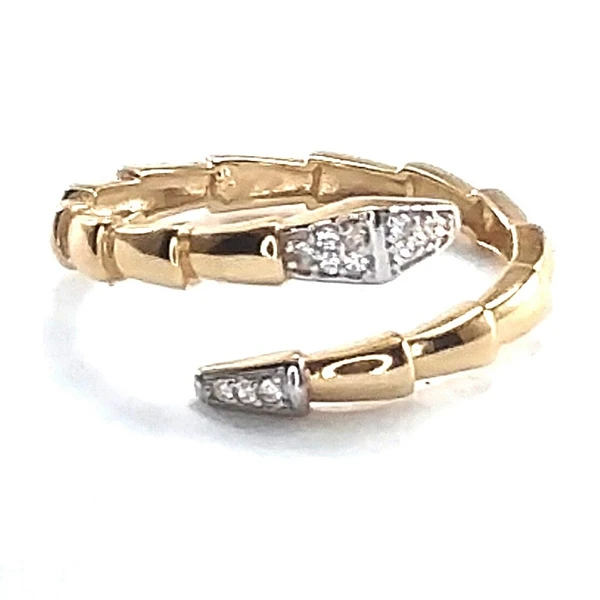 Anel de ouro 18k Serpente