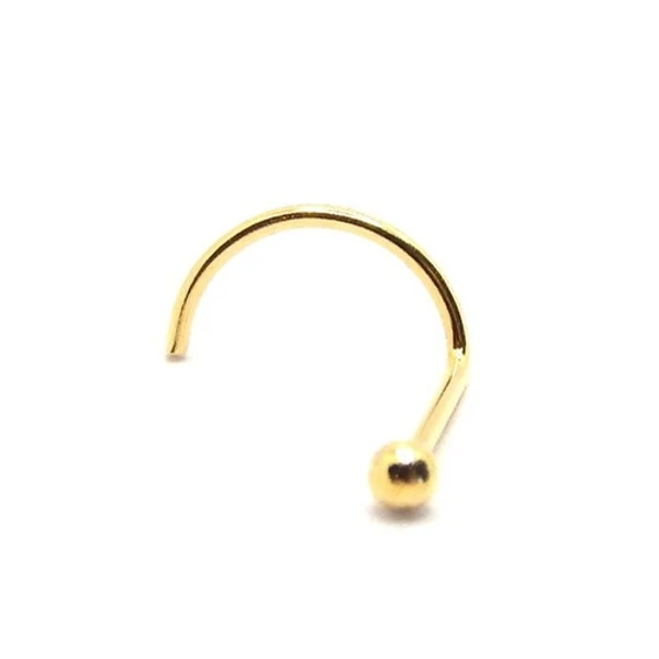 Piercing de ouro 18k de nariz nostril