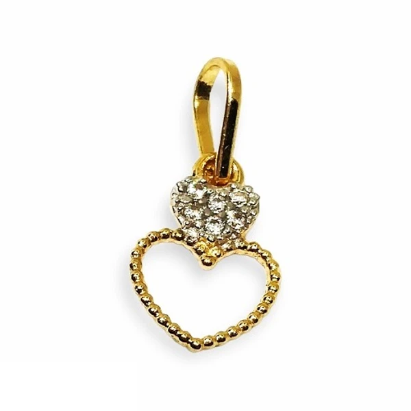 Pingente de ouro 18k Coração