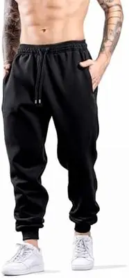 Calça Moletom Flanelado Jogger Skinny Slim Fit Musculação Inverno Academia Fitness Com Bolso Unissex P  M  G   GG