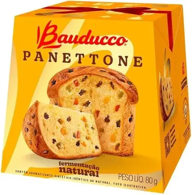 Kit 3 Mini Panetone Frutas Ou Chocotone 80g (80g, Chocolate)