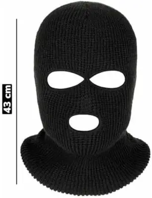 kit Frio Toca BalaClava Aveludada e Luva de Couro Aveludada Moto Touch screen Resistente a Agua