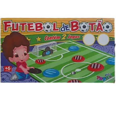 Jogo Futebol de Botão Com 2 Times Mini Toys