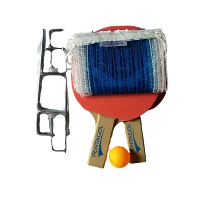 Kit Tenis de Mesa Pentagol com Raquete Bolas e Rede
