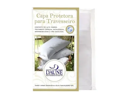 Capa Protetora De Travesseiro 50x70 Percal 200 Fios