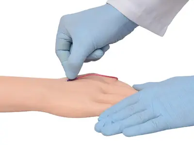 Braço Treino de Injeção I.V e I.M Simulador Médico
