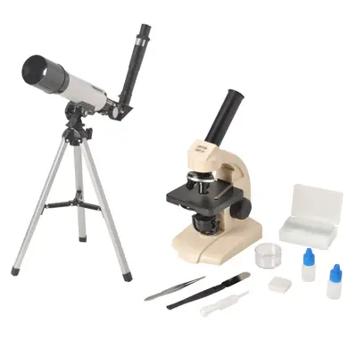 Microscópio Biológico Monocular 70x á 400x + Luneta de 90x