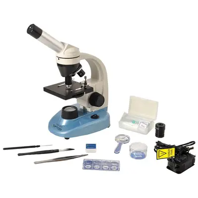 Microscópio Biológico Monocular Ampliação 40x 640x  Ilum. LED