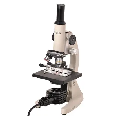 Microscópio Biológico Monocular Aumento de 20x até 640x - 220  V - Iluminação de LED