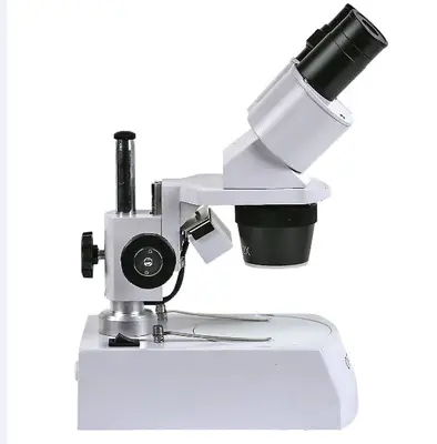 Microscópio Estereoscópico Binocular, Aumento 20X, 40X e 80X