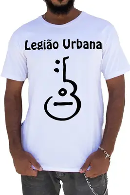 Camiseta legião Urbana branca UNISSEX TAMANHO G