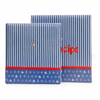 ÁLBUM DE FOTOS COM ESTOJO PARA BEBÊ 15X21/20X25 - BORDADO LUXO MARINHEIRO