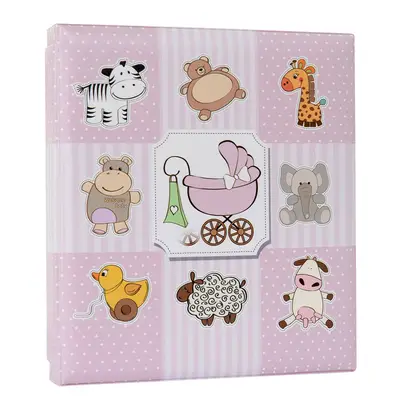 ÁLBUM DE FOTOS COM ESTOJO PARA BEBÊ 15X21/20X25 - MENINA ROSA BIXINHO