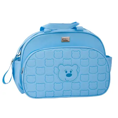 BOLSA BEBÊ MATERNIDADE AZUL URSO - GRANDE MENINO