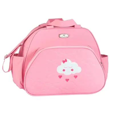 BOLSA BEBÊ MATERNIDADE ROSA NUVEM - GRANDE MENINA