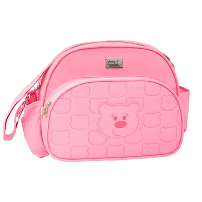 BOLSA BEBÊ MATERNIDADE ROSA URSO - GRANDE MENINA