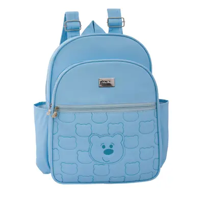 MOCHILA BEBÊ MATERNIDADE AZUL URSO - PEQUENA MENINO