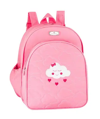 MOCHILA BEBÊ MATERNIDADE ROSA NUVEM - PEQUENA MENINA