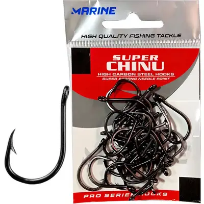 Anzol Marine Sports Super Chinu 09 Black Nickel 30 Pçs