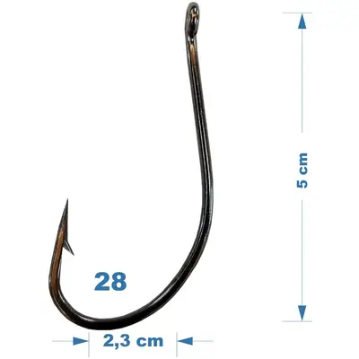 Anzol Marine Sports Super Maruseigo 28 Black Nickel 10 Pçs