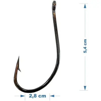 Anzol Marine Sports Super Maruseigo 30 Black Nickel 10 Pçs