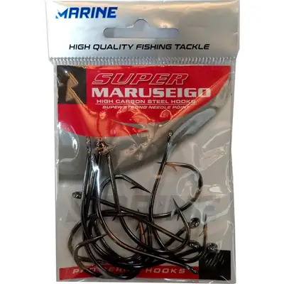 Anzol Marine Sports Super Maruseigo 30 Black Nickel 10 Pçs
