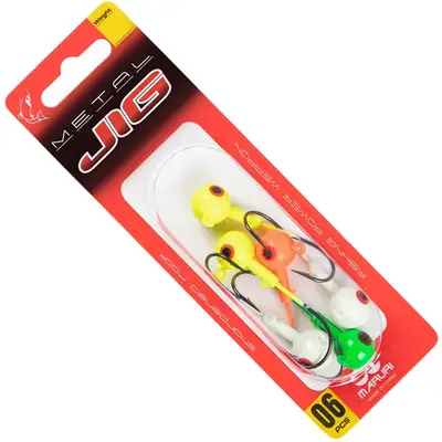 Isca Maruri Jig Metal Colorido 7g 6 Unidades