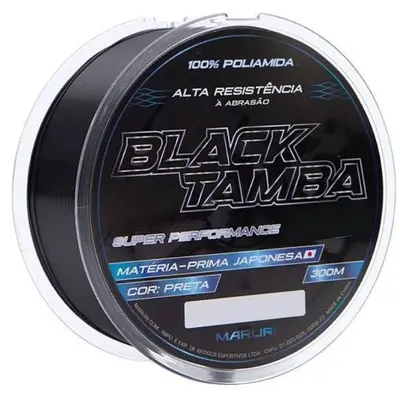 Linha Monofilamento Maruri Black Tamba 0,46mm 300m Preta