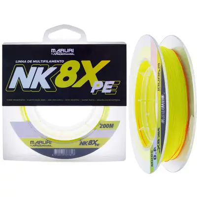 Linha Multifilamento Maruri By Nakamura NK 8X 0,30mm 30lb 200m