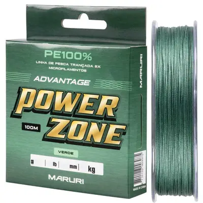 Linha Multifilamento Maruri Power Zone 8X 0,24mm 100m Verde