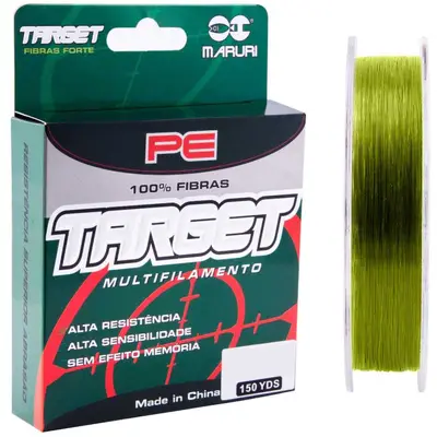Linha Multifilamento Maruri Target 4x 0,14mm 137m Verde