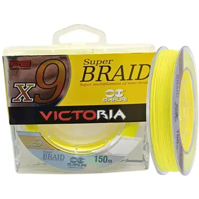 Linha Multifilamento Maruri Victoria X9 0,40mm 60lb 150m Amarela
