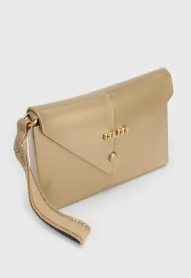 Bolsa Medelin Colcci Metalizada Dourada Pequena