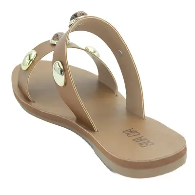 Rasteira Feminina Sua Cia Slide Marrom