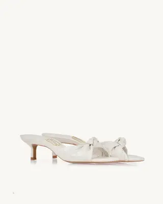 Tamanco Uza Salto Medio fino A26b996a0024 Off-Whitte