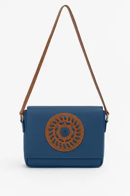 Bolsa Carteiro de Couro Mandala