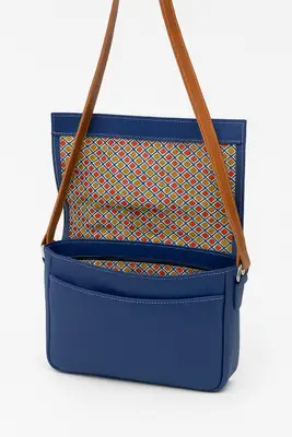 Bolsa Carteiro de Couro Mandala