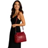 Bolsa Feminina Ravena em Couro Legítimo com Detalhes em Croco
