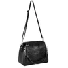 Bolsa Feminina Ravena em Couro Legítimo com Detalhes em Croco