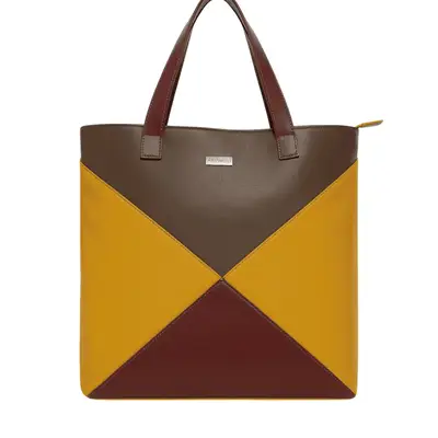 Bolsa Feminina de Couro Fashion Triangle Zup