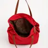 Bolsa Feminina de Lona e Tecido Jacquard