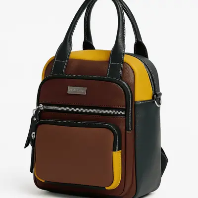 Bolsa Mochila de Couro Multifuncional Zup