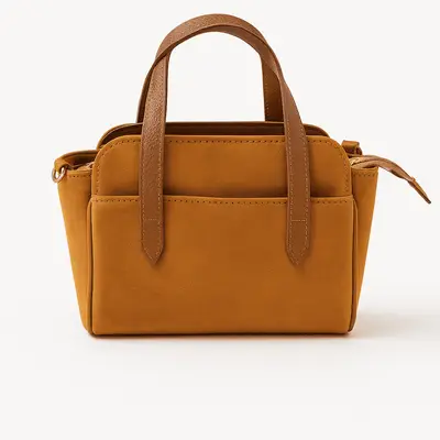 Bolsa Pequena de Couro Camurçado Zup