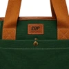 Bolsa Tote Ferrara em Lona com Detalhes em Couro Zup