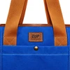 Bolsa Tote Ferrara em Lona com Detalhes em Couro Zup