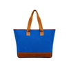 Bolsa Tote Ferrara em Lona com Detalhes em Couro Zup