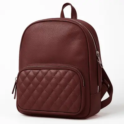 Mochila Feminina de Couro Nina Matê.